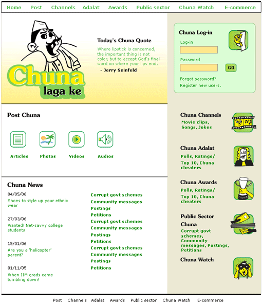 home page chuna laga ke