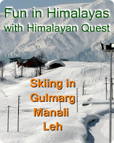 skiing in himalayas